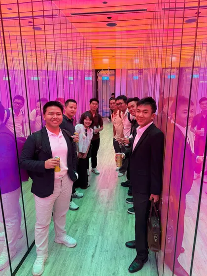 The team at an awards night